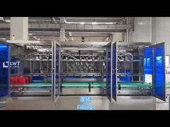2600BPH डिटर्जेंट भरने की उत्पादन लाइनें तरल भरने की मशीन