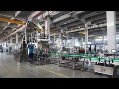 प्लास्टिक भागों के लिए 10L ड्रम पूरी तरह से स्वचालित भरने की लाइन - ऑटो लोडिंग, वजन, कैपिंग