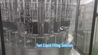 स्वचालित रोटरी तरल भरने की मशीन